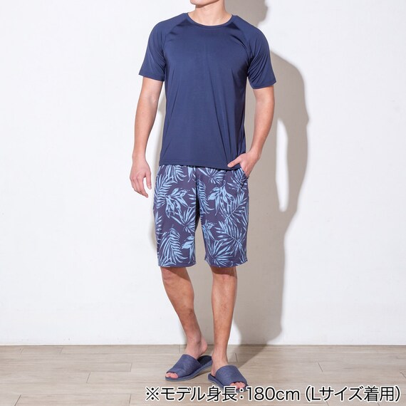 MENS 半袖Tシャツラグランタイプ(クールSP ne NV 3L) 3枚目画像