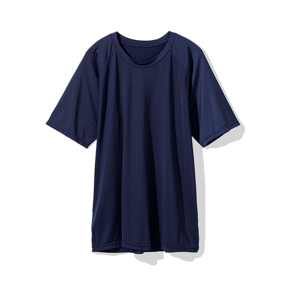 MENS 半袖Tシャツラグランタイプ(クールSP ne NV 3L) 4枚目画像