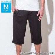 MENS メッシュルームパンツ 7分丈(クール ne BK)