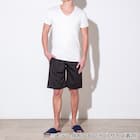 MENS メッシュルームパンツ 5分丈(クール ne BK M) 2枚目画像