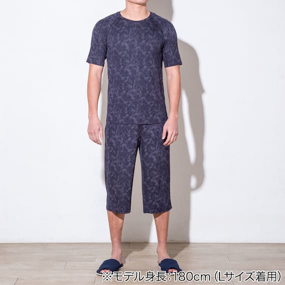 MENS ルームパンツ7分丈(クールWSP nep NV LL) 2枚目画像