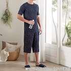 MENS ルームパンツ7分丈(クールWSP nep NV LL) 3枚目画像