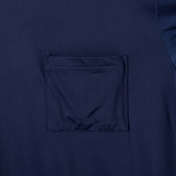 MENS クルーネックTシャツ+ルームパンツ6分丈 ルームウェアセット(クールSP nes NV LL) 5枚目画像