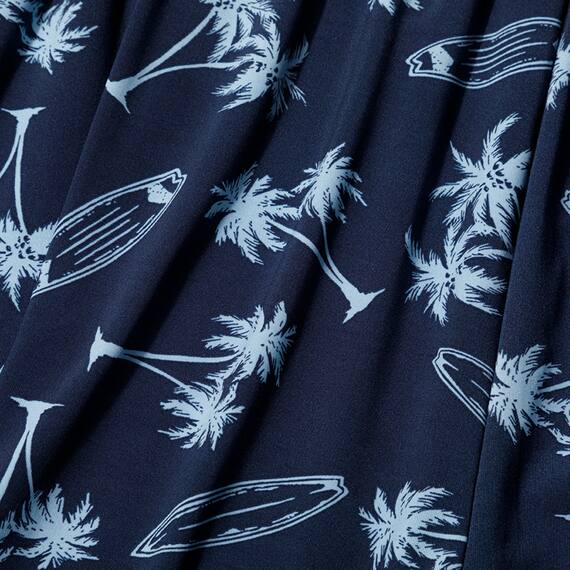 MENS クルーネックTシャツ+ルームパンツ6分丈 ルームウェアセット(クールSP nes NV LL) 10枚目画像