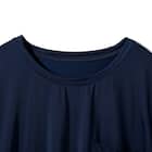 MENS クルーネックTシャツ+ルームパンツ6分丈 ルームウェアセット(クールSP nes NV 3L) 4枚目画像