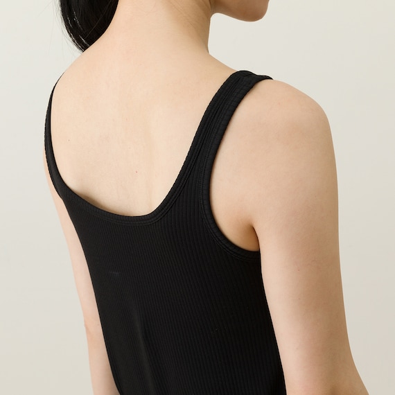 WOMENS リブタンクブラトップ(クールSP eBK M) 8枚目画像