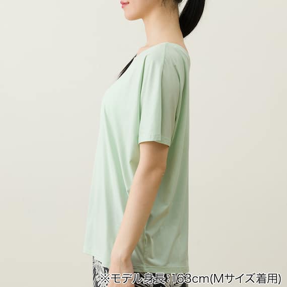WOMENS ドルマンTシャツ 前後2way(クールSP ne GR M) 5枚目画像