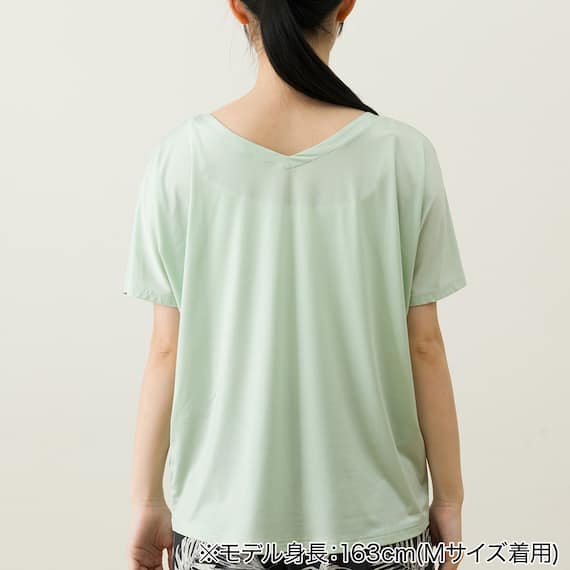 WOMENS ドルマンTシャツ 前後2way(クールSP ne GR M) 6枚目画像