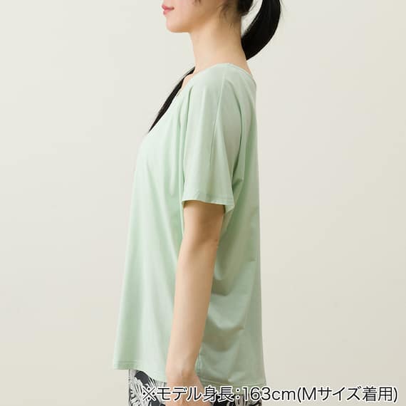 WOMENS ドルマンTシャツ 前後2way(クールSP ne GR M) 10枚目画像