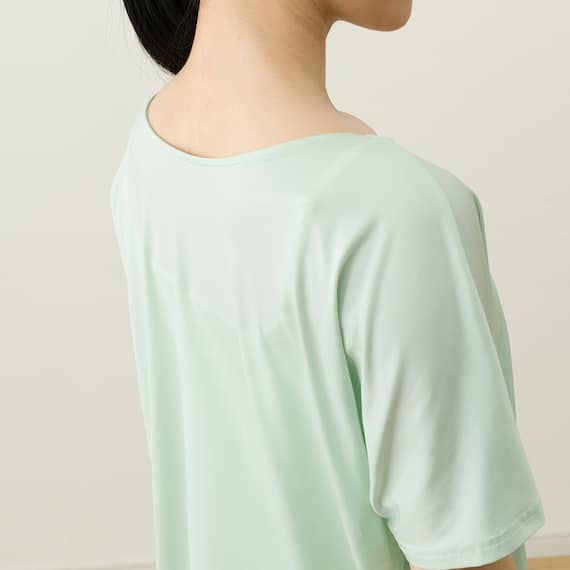 WOMENS ドルマンTシャツ 前後2way(クールSP ne GR M) 16枚目画像