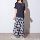 WOMENS ドルマンTシャツ 前後2way(クールSP ne BK M) 2枚目画像