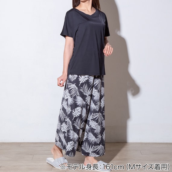 WOMENS ドルマンTシャツ 前後2way(クールSP ne BK M) 2枚目画像