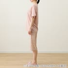 WOMENS Tシャツ+ルームパンツ7分丈ルームウェアセット(クール nep PC M) 3枚目画像