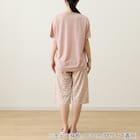 WOMENS Tシャツ+ルームパンツ7分丈ルームウェアセット(クール nep PC M) 4枚目画像