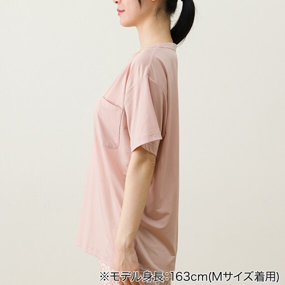 WOMENS Tシャツ+ルームパンツ7分丈ルームウェアセット(クール nep PC M) 6枚目画像