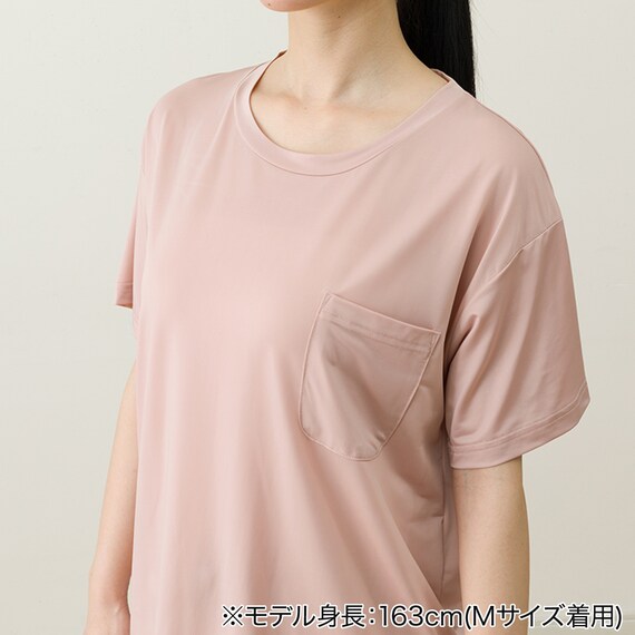 WOMENS Tシャツ+ルームパンツ7分丈ルームウェアセット(クール nep PC M) 8枚目画像