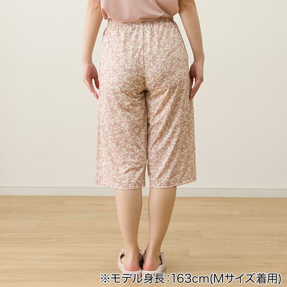 WOMENS Tシャツ+ルームパンツ7分丈ルームウェアセット(クール nep PC M) 14枚目画像