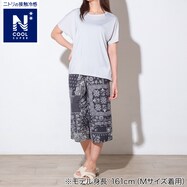 WOMENS Tシャツ+ルームパンツ7分丈 ルームウェアセット(クールSP neg)