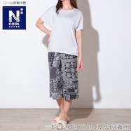 WOMENS Tシャツ+ルームパンツ7分丈 ルームウェアセット(クールSP neg)