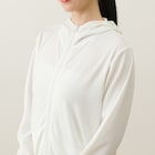 WOMENS UVカットメッシュパーカー(クール ne WH M) 7枚目画像