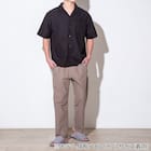 MENS 縦横伸びオープンカラーシャツ(クール CGne BK M) 2枚目画像