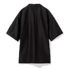 MENS 縦横伸びオープンカラーシャツ(クール CGne BK M) 5枚目画像