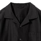 MENS 縦横伸びオープンカラーシャツ(クール CGne BK M) 6枚目画像