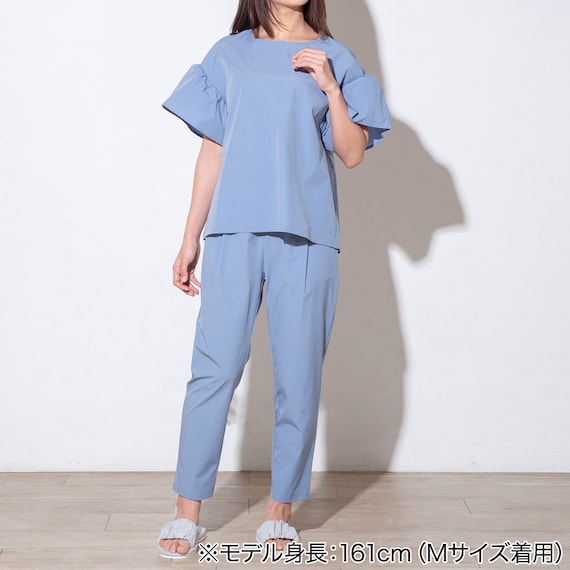 WOMENS 超軽量クール ロングパンツ(LWneSBL M) 2枚目画像