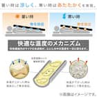 カバーなしで使える温度調整 肌掛け布団 ダブル(BL K2509 D) 6枚目画像