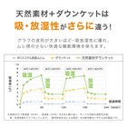 ダウンケット つぶ綿入り セミダブル(GY K2501 SD) 3枚目画像