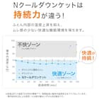 両面使えるダウンケット Nクール&タオル地 シングル(BL K2505 S) 3枚目画像