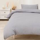 掛け布団カバー　セミダブル(CVCニットグレー ST23-8 SD) 4枚目画像