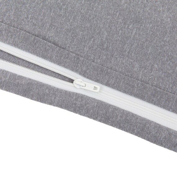 掛け布団カバー　セミダブル(CVCニットグレー ST23-8 SD) 6枚目画像