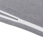 掛け布団カバー セミダブル(CVCニットグレー ST23-8 SD) 6枚目画像