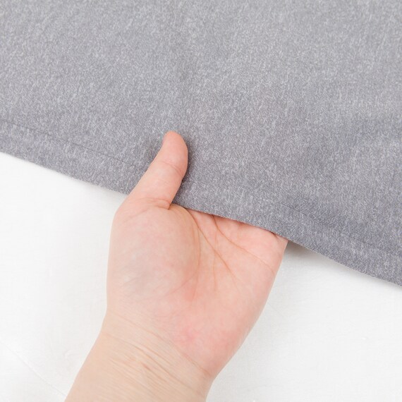 掛け布団カバー　セミダブル(CVCニットグレー ST23-8 SD) 9枚目画像