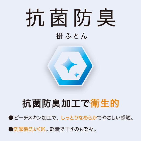 抗菌防臭掛ふとん セミダブル(K2428 SD) 4枚目画像