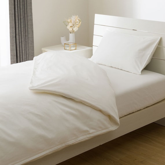 掛けふとんカバー セミダブル(ST03 コットンDC ホワイト SD) 3枚目画像