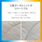 カバーなしで使える温度調整 肌掛け布団 シングル(GY K2510 S) 4枚目画像