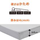 3つ折り高反発マットレス ダブル(日本製 H4) 6枚目画像