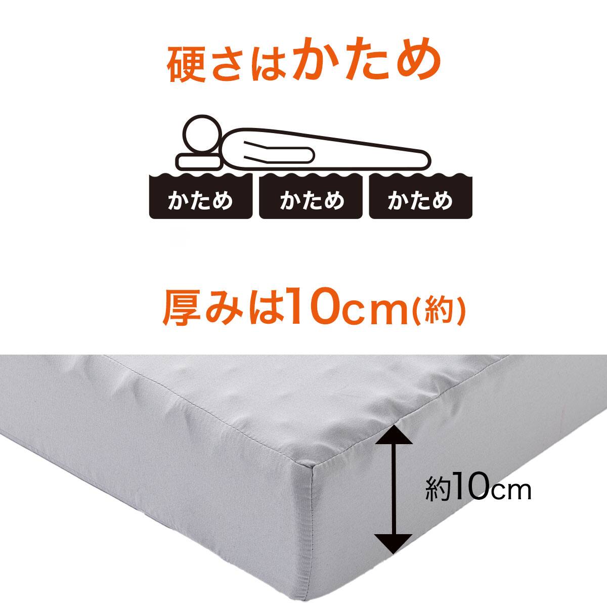 3つ折りボリューム高反発マットレス セミダブル(日本製 H10) | ニトリ