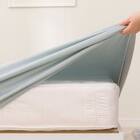 たて・よこストレッチNフィットシーツ セミダブル-ダブル(綿パイルN2 ブルー SD-D) 4枚目画像