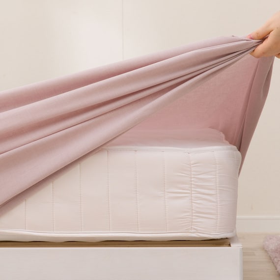 マルチすっぽりシーツ セミダブル(TCウォッシュ ローズ ST25) 5枚目画像