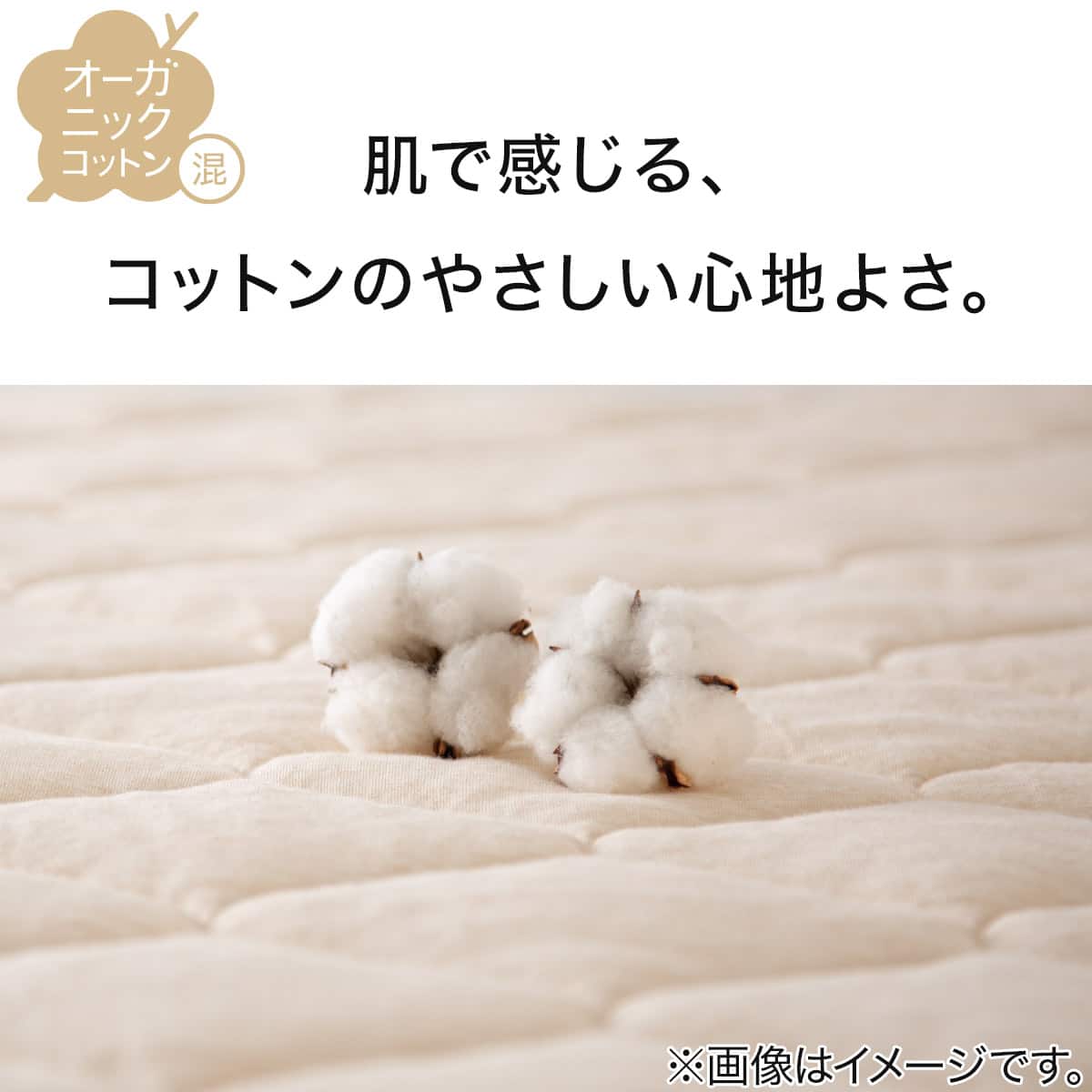 肌布団 ダブル(オーガニックコットン混 OG3 D GY T01) | ニトリネット