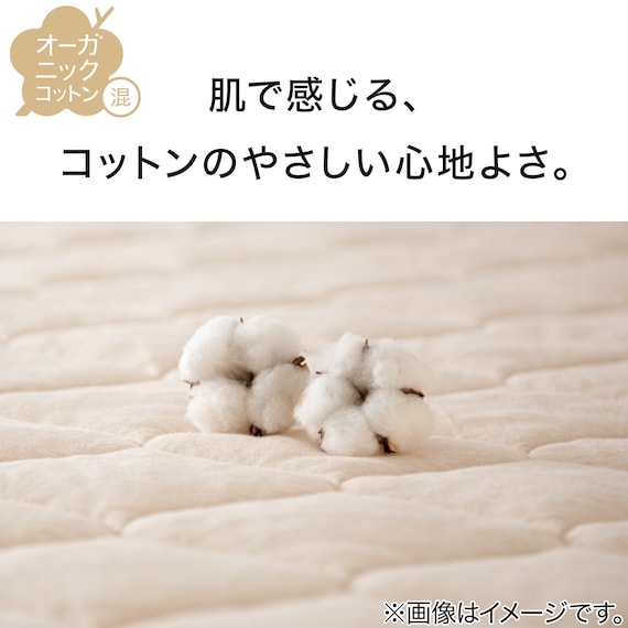 肌布団 シングル(オーガニックコットン混 OG3 S BE T01) 3枚目画像