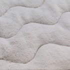 両面使える 敷きパッド ダブル(フワフワ&ワッフル グレー D A2502) 6枚目画像