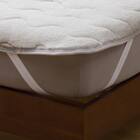 両面使える 敷きパッド  ダブル(フワフワ&ワッフル グレー D A2502) 9枚目画像