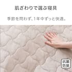 両面使える BOXパッド セミダブル(オールシーズン モカ SD 2503) 4枚目画像