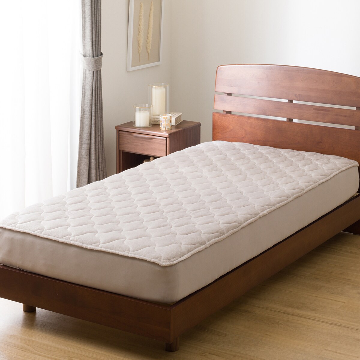 新品・未使用　ニトリ　NITORI ベッドパット　Nフィットプレミアム　ダブル たて・よこストレッチ Nフィットシーツ セミダブル-ダブル(FT03