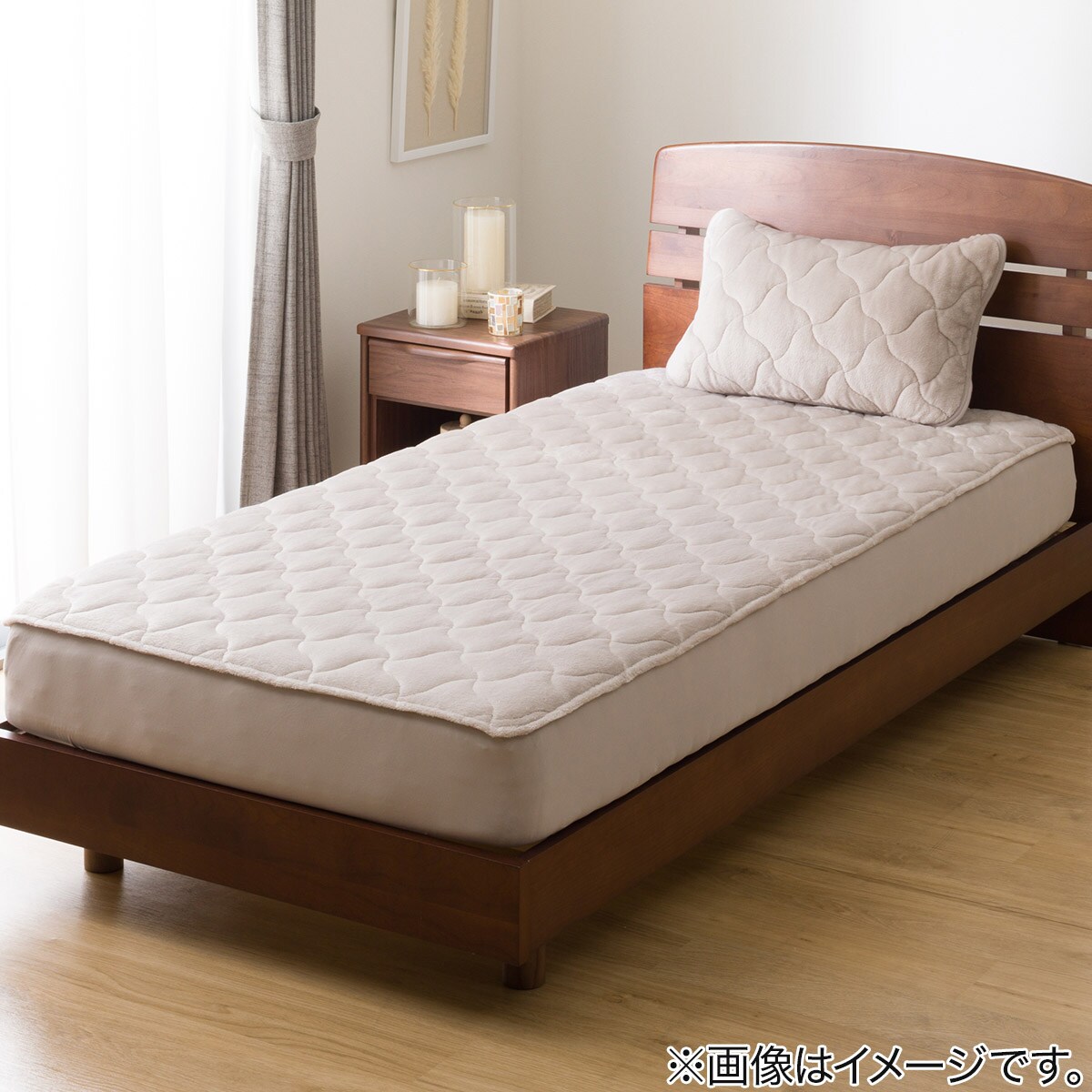 両面使える BOXパッド クイーン(オールシーズン モカ Q A2503