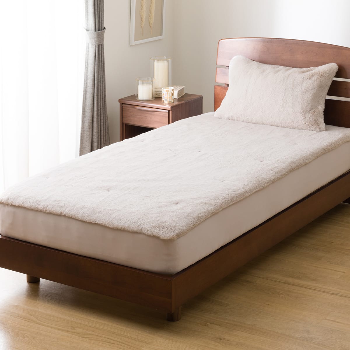 BOXパッド セミダブル(Uラビットタッチ モカ SD A2522) | ニトリネット